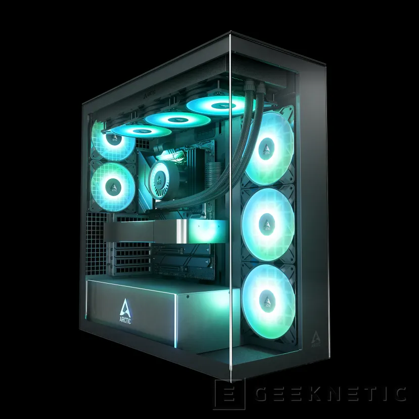 Geeknetic La nueva Arctic Xtender Black llega con panel de cristal templado transparente y descuento del 25% 1