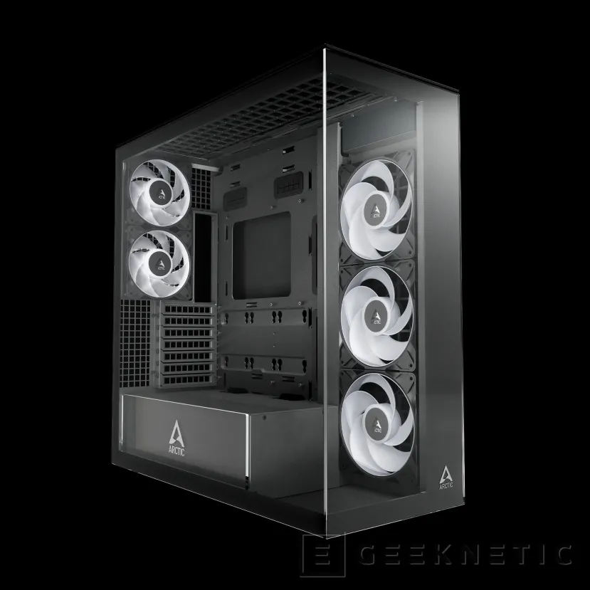 Geeknetic La nueva Arctic Xtender Black llega con panel de cristal templado transparente y descuento del 25% 3