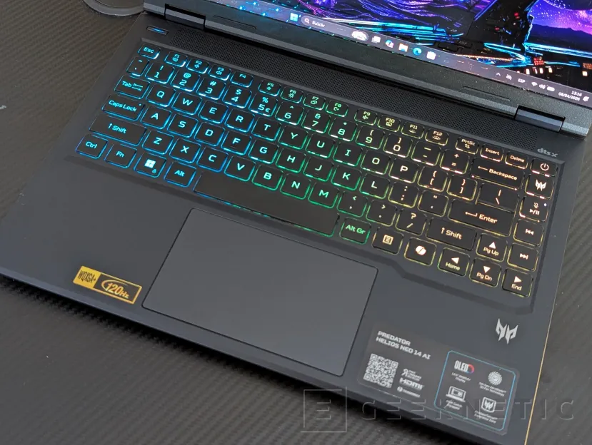 Geeknetic Acer Predator Helios Neo 14 AI Review. Potencia Gaming en formato compacto 6