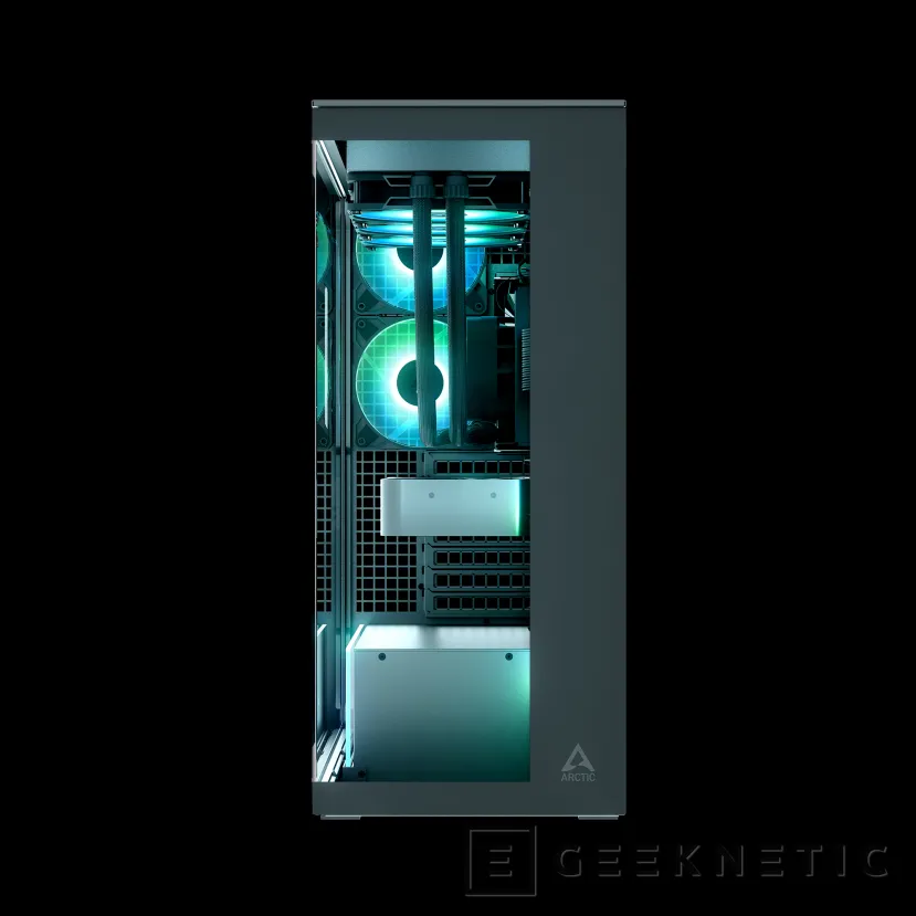 Geeknetic La nueva Arctic Xtender Black llega con panel de cristal templado transparente y descuento del 25% 4