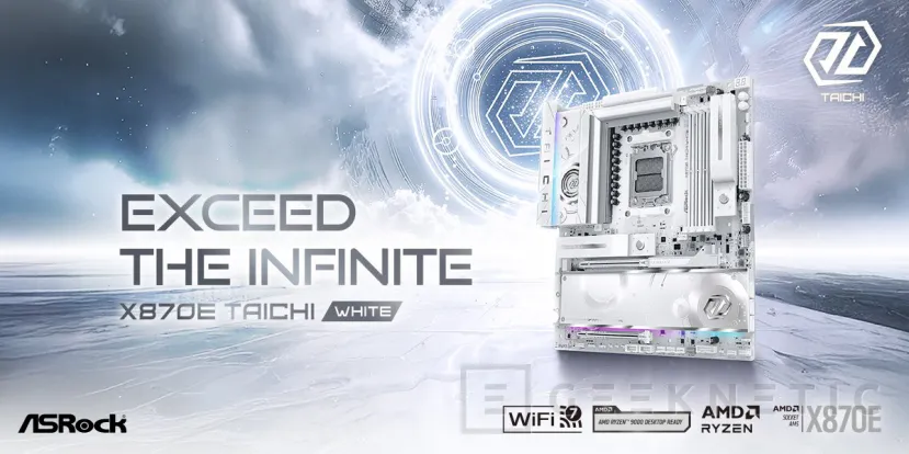 Geeknetic Nueva ASRock X870E Taichi White con PCIe 5.0, WiFi 7 y 24+2+1 fases de alimentación 2