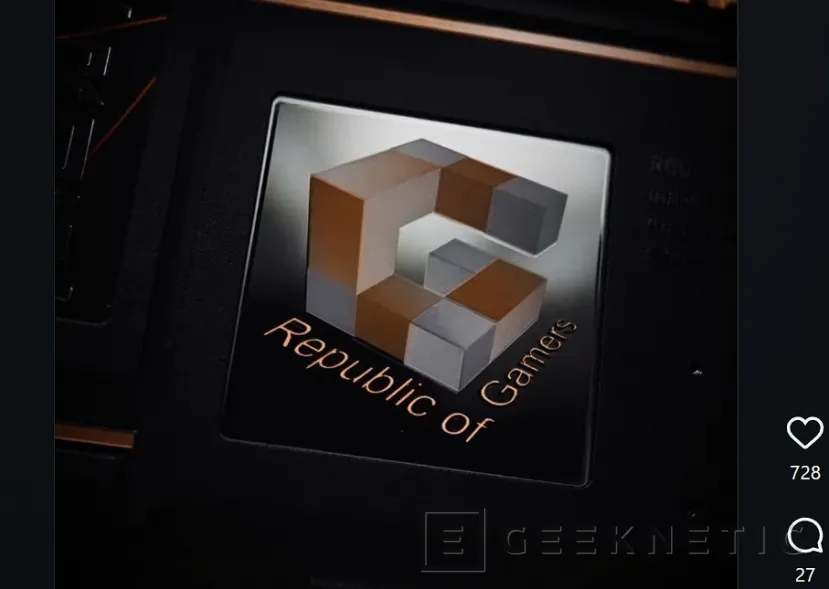 Geeknetic ASUS deja pistas de una ROG Crosshair retro con detalles en cobre y logo clásico 1