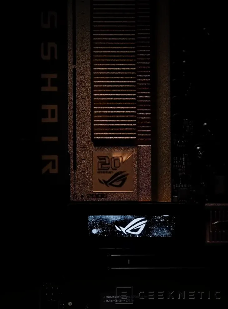 Geeknetic ASUS deja pistas de una ROG Crosshair retro con detalles en cobre y logo clásico 2