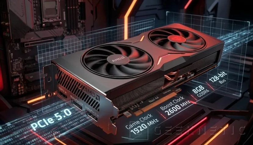 Geeknetic AMD prepara la Radeon RX 9500 con GPU Navi 44 XT completa y 8 GB de GDDR6 1