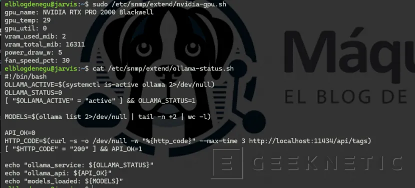 Geeknetic LibreNMS + Ollama: Monitorización completa de tu nodo de IA local en Ubuntu 24.04 7
