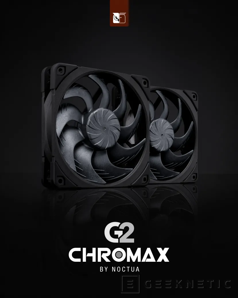 Geeknetic Noctua lanza los NF-A12x25 G2 chromax.black: sus ventiladores premium ahora también en negro 1