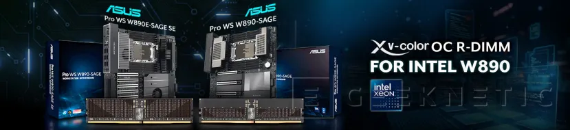 Geeknetic V-Color anuncia memorias RDIMM DDR5 de hasta 9.600 MT/s para Intel W890 y Xeon 6 2