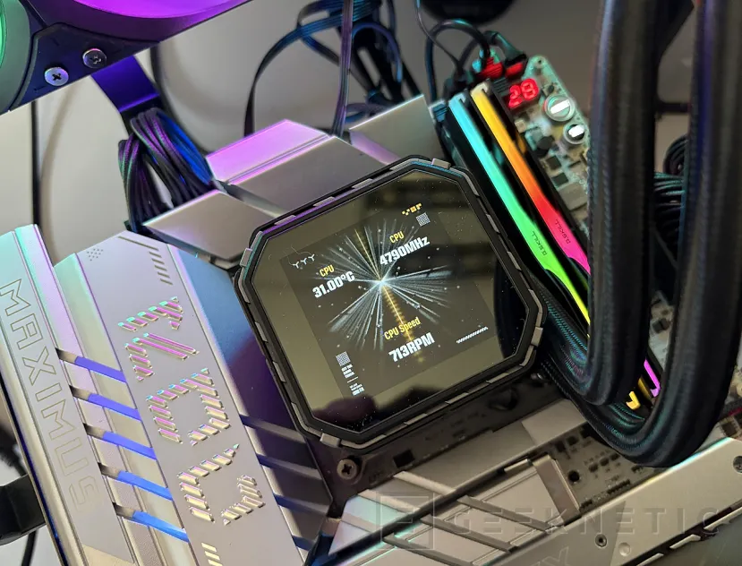 Geeknetic ASUS TUF Gaming LC III 360 ARGB LCD: Review: 360mm, ARGB, Ventiladores de alta presión estática y pantalla LCD 13