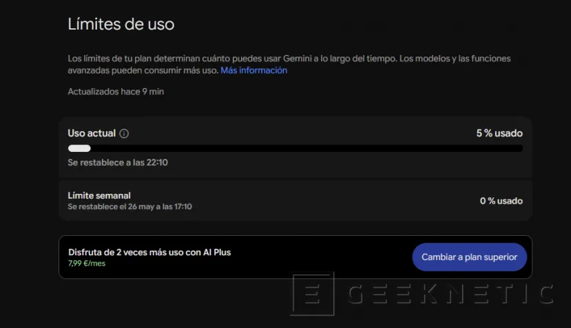 Geeknetic Google endurece los límites de Gemini y refuerza una tendencia: la IA subvencionada es cosa del pasado 1