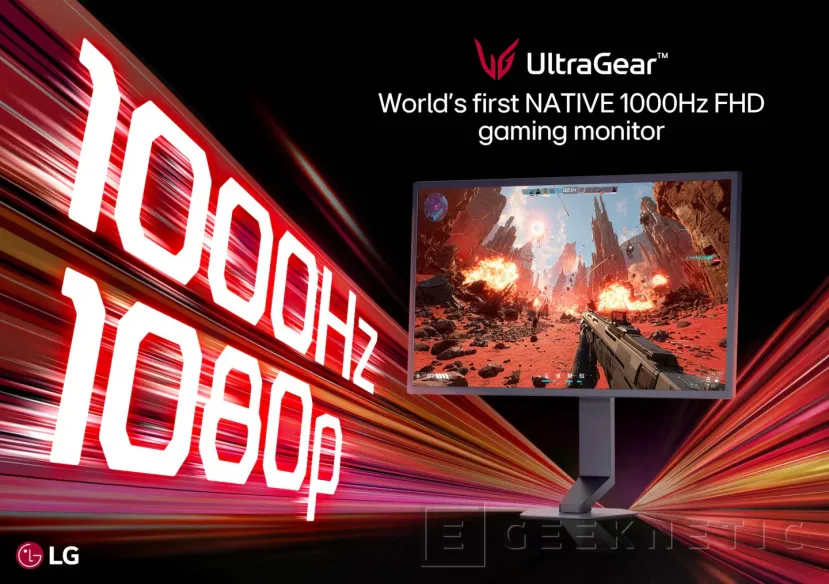 Geeknetic El primer monitor gaming Full HD de 1.000 Hz nativos ya es oficial y llega de la mano de LG 1