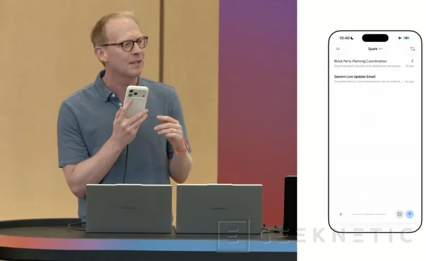 Geeknetic Google usó un iPhone 17 Pro para presentar Gemini Spark en el Google I/O 2026: aunque no lo parezca, tiene un motivo 1