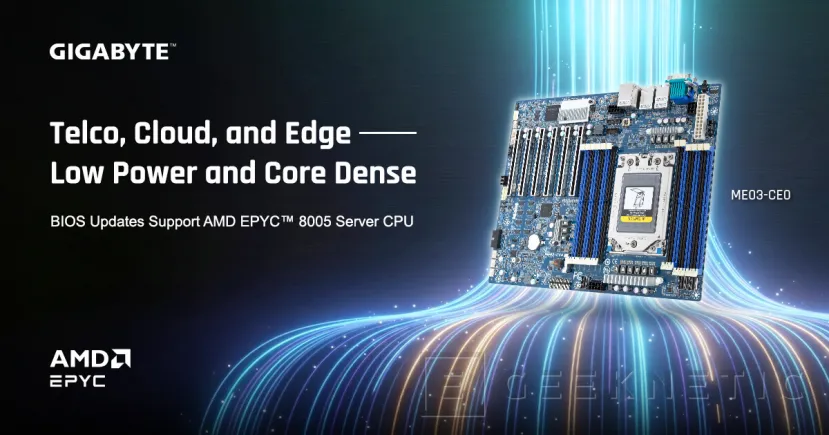 Geeknetic Las placas base GIGABYTE para EPYC 8004 recibirán BIOS compatible con los nuevos EPYC 8005 1