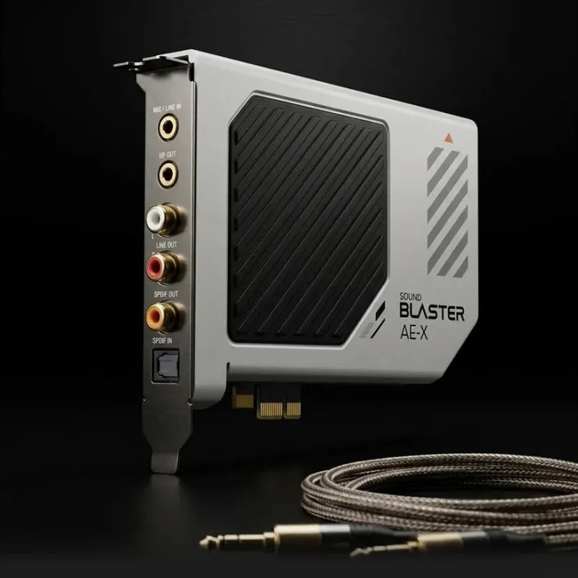 Geeknetic Creative lanza la Sound Blaster AE-X, una tarjeta de sonido PCIe con DAC ESS, 130 dB de SNR y reproducción de 32 bits a 384 kHz 1