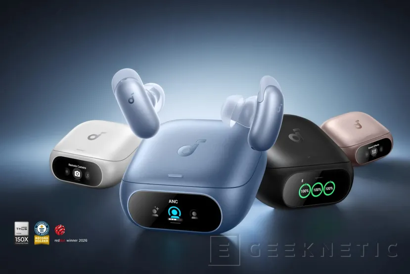 Geeknetic Los Soundcore Liberty 5 Pro son oficiales: chip de IA propio, cancelación de ruido doble de potente y pantalla en la funda 1