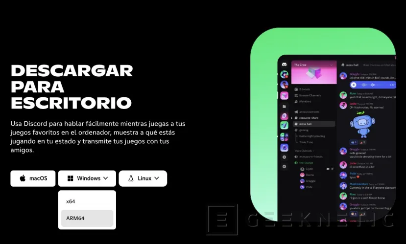 Geeknetic Discord ya tiene versión nativa para Windows en ARM y elimina una de las carencias más visibles de esta plataforma 1