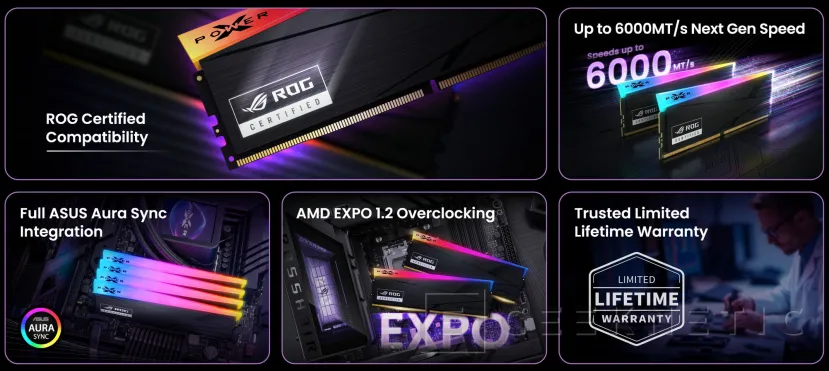 Geeknetic Silicon Power presenta la XPOWER Cyclone R DDR5 con certificación ROG y velocidades de hasta 6000 MT/s 1