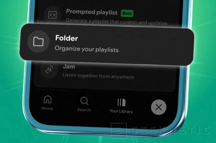 Geeknetic Spotify añade carpetas para playlists en móvil, mejora la cola y refuerza las descargas offline en iPhone 1