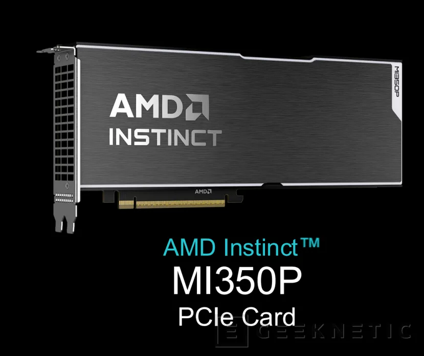 Geeknetic La nueva AMD Instinct MI350P ofrece 144 GB HBM3E y hasta 4 TB/s de ancho de banda para modelos LLM gigantes de hasta 250B 3