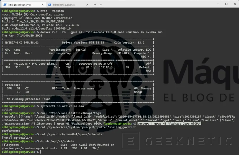 Geeknetic Post-instalación Ubuntu Server 24.04 para IA local: el servidor que trabaja en silencio 27