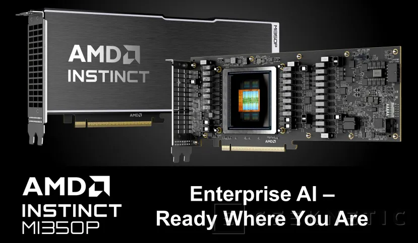 Geeknetic La nueva AMD Instinct MI350P ofrece 144 GB HBM3E y hasta 4 TB/s de ancho de banda para modelos LLM gigantes de hasta 250B 4