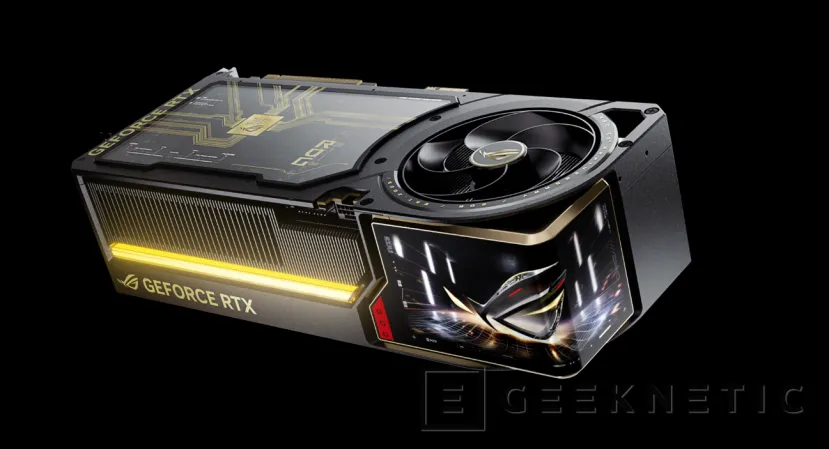 Geeknetic ASUS ROG Astral GeForce RTX 5090 Edition 20: la impresionante tarjeta gráfica de 5 slots con pantalla curva y 4 ventiladores 1
