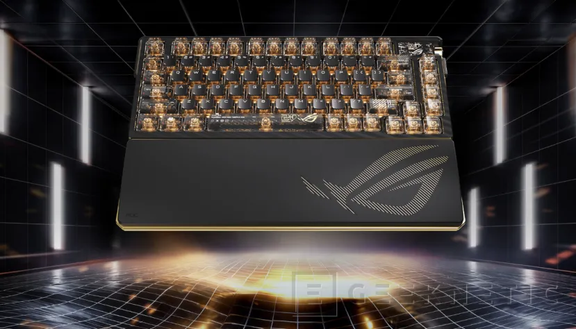 Geeknetic Un ratón de 65.000 DPI y un teclado con fibra de carbono bañados en oro de 24 quilates entre los nuevos periféricos de ASUS ROG 20 aniversario 1