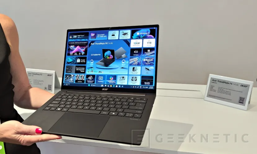 Geeknetic Acer TravelMate P6 14 AI baja del kilo y estrena el diseño Comfort Touch en su nueva gama profesional 1