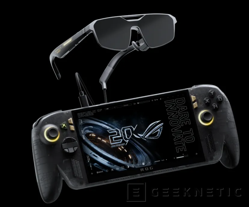Geeknetic ASUS ROG XBOX Ally X20: Pantalla OLED y joysticks TMR debutan en un bundle de aniversario junto a las gafas ROG XREAL R1 Edition 20 2