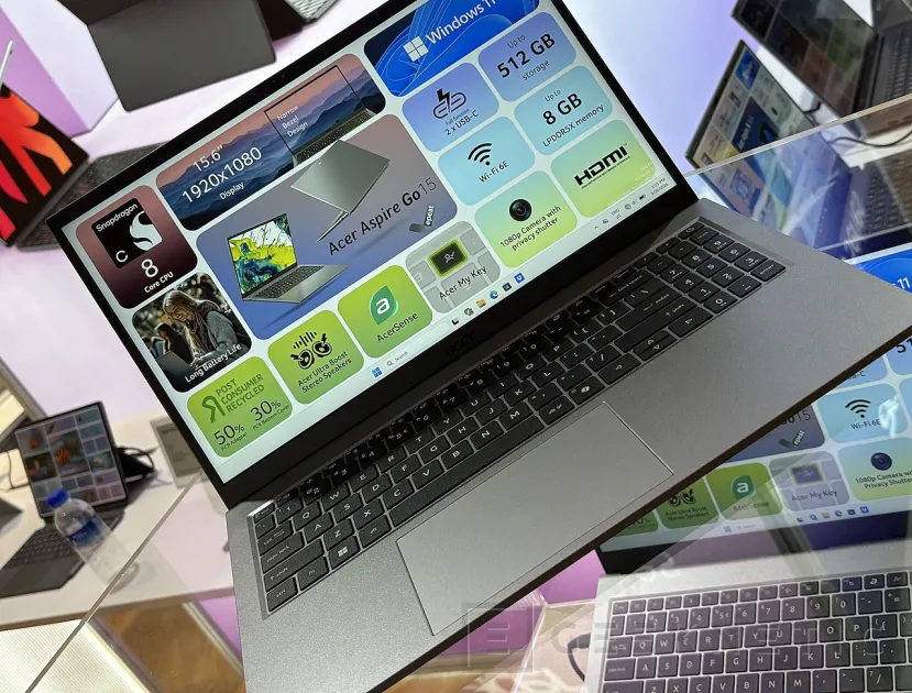 Geeknetic Acer Aspire Go 15 esta basado en los procesadores Snapdragon C de Qualcomm y cuesta 499 euros 1