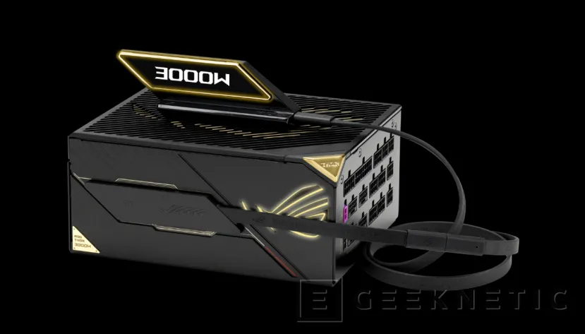 Geeknetic ASUS ROG Thor 3000W Titanium III Edition 20: la fuente de alimentación diseñada para soportar cuatro gráficas RTX 5090 a la vez 2