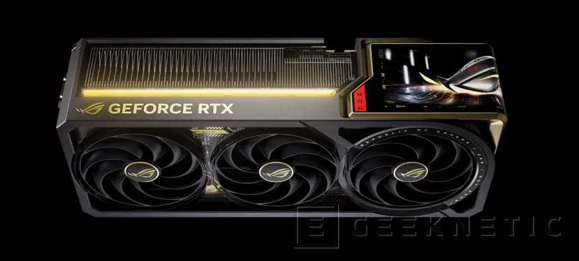 Geeknetic ASUS ROG Astral GeForce RTX 5090 Edition 20: la impresionante tarjeta gráfica de 5 slots con pantalla curva y 4 ventiladores 4