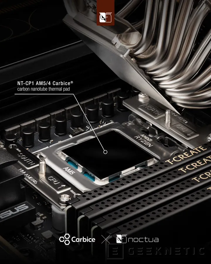 Geeknetic Carbice y Noctua se alían para llevar las almohadillas térmicas de nanotubos de carbono a los ensambladores de PC 1