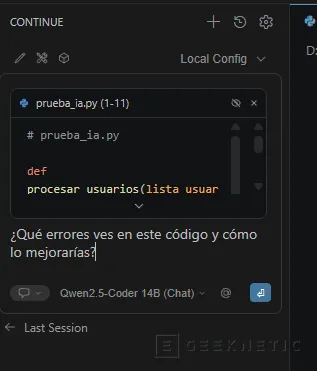 Geeknetic Cómo montar una alternativa local a GitHub Copilot en VS Code 20