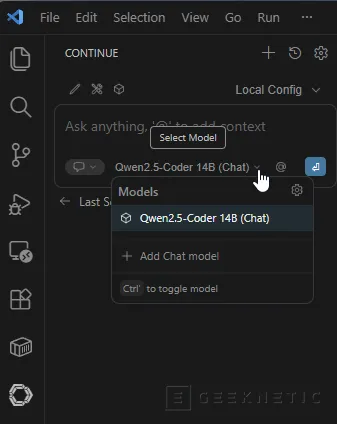 Geeknetic Cómo montar una alternativa local a GitHub Copilot en VS Code 17
