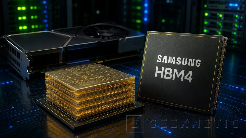 Geeknetic Samsung obtiene el visto bueno de NVIDIA para suministrar memoria HBM4 en sus próximas aceleradoras de IA 1