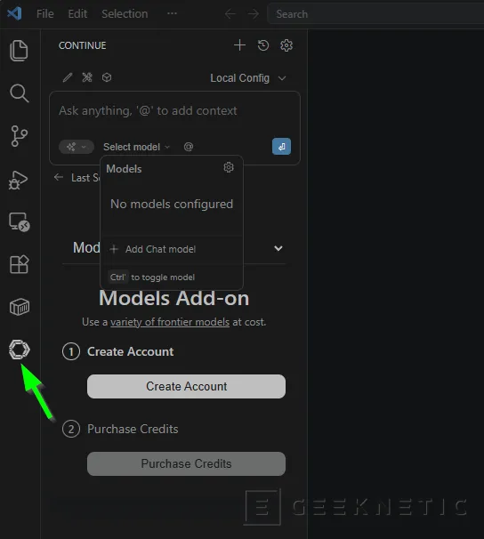 Geeknetic Cómo montar una alternativa local a GitHub Copilot en VS Code 12