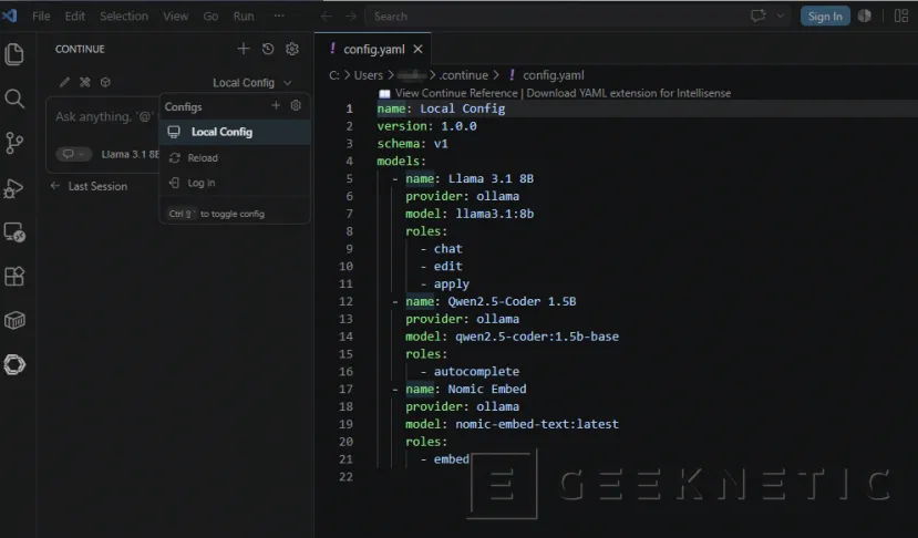 Geeknetic Cómo montar una alternativa local a GitHub Copilot en VS Code 15
