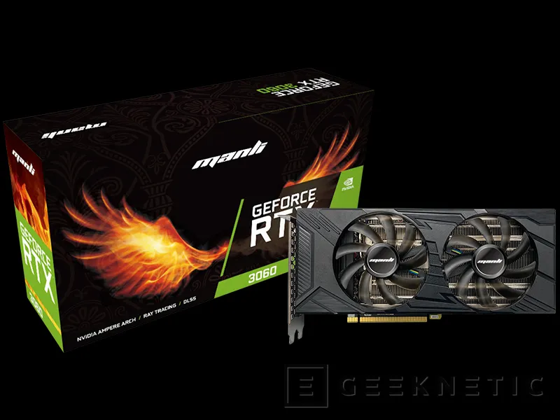 Geeknetic Las RTX 3060 y RTX 3050 vuelven al mercado cinco años después, Manli resucita estos dos modelos 4