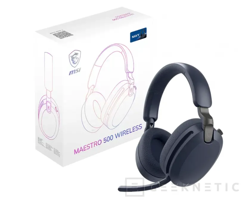 Geeknetic MSI Maestro 500 Wireless: auriculares con 90 horas de autonomía y triple conectividad 2
