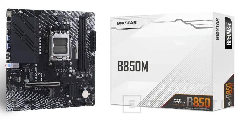 Geeknetic Biostar lanza la B850MS-E, una placa AM5 con PCIe 5.0 y soporte para 128 GB de RAM DDR5 1