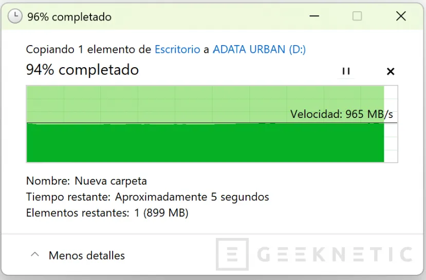 Geeknetic ADATA URBAN TAPSAFE Review: el SSD de 2.000 MB/s con NFC que se desbloquea acercando tu móvil  14