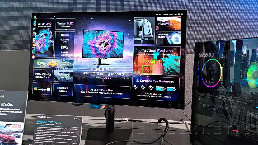 Geeknetic GIGABYTE lleva al Computex 2026 sus nuevos monitores AORUS ELITE con OLED de cuarta generación y un 27 pulgadas 5K Mini LED 2
