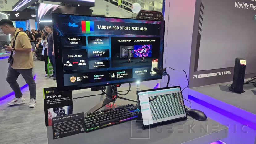Geeknetic ASUS presenta cuatro nuevos monitores ROG en Computex 2026: dos Swift OLED con RGB Stripe Pixel y dos Strix para gaming y esports 2