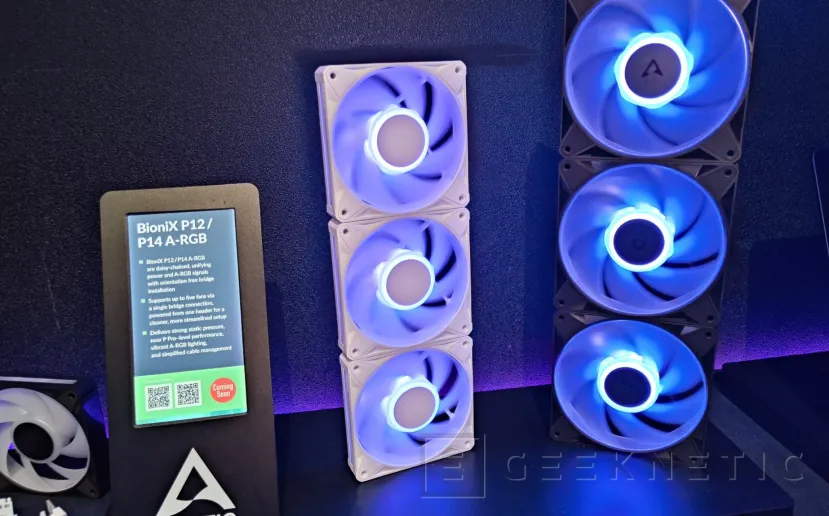 Geeknetic Conectores que transmiten la energía y el ARGB sin cables de por medio: así son los nuevos ventiladores ARCTIC BioniX P12 y P14 1