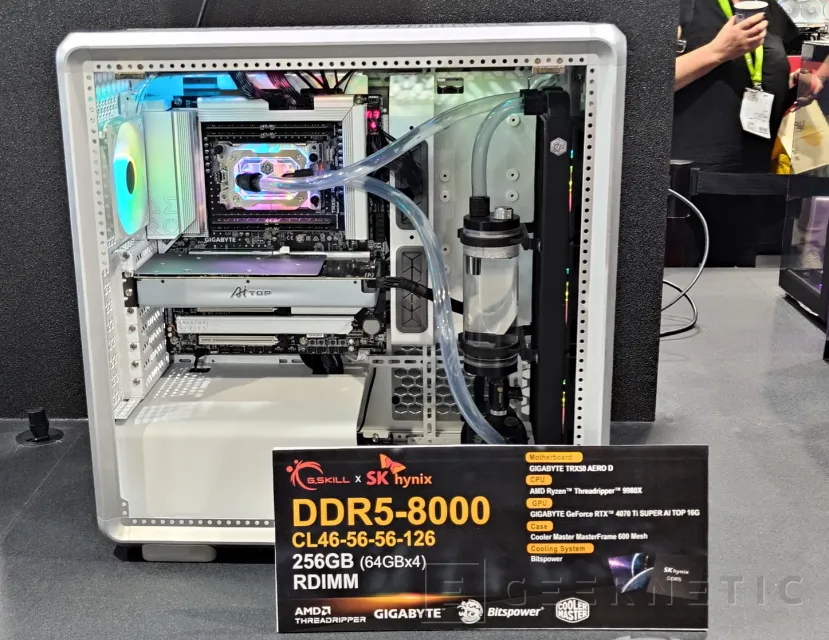 Geeknetic G.SKILL muestra su apuesta de módulos DDR5 RDIMM de alta velocidad: 512 GB de memoria DDR5 a unos impresionantes 10.000 MT/s 3
