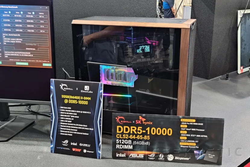 Geeknetic G.SKILL muestra su apuesta de módulos DDR5 RDIMM de alta velocidad: 512 GB de memoria DDR5 a unos impresionantes 10.000 MT/s 1