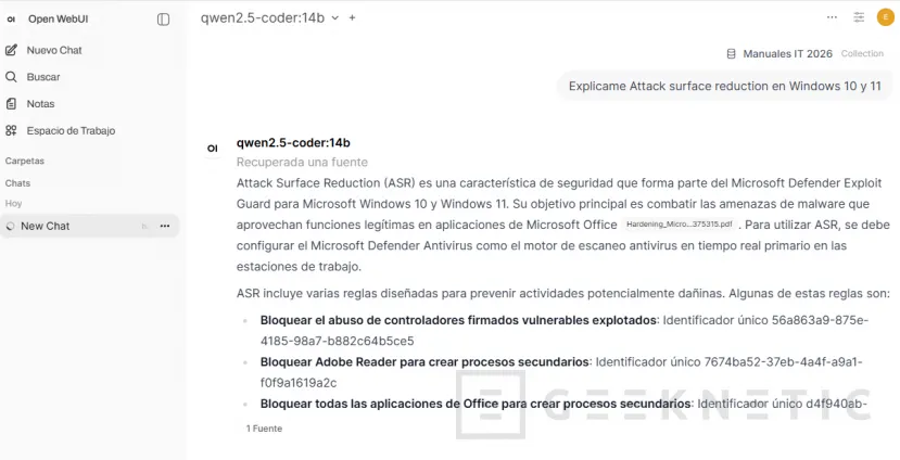 Geeknetic RAG en IA local: Cómo conectar tus documentos a una IA Privada 13