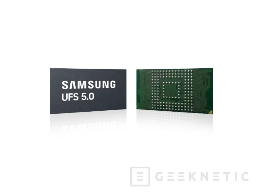 Geeknetic La nueva memoria Samsung UFS 5.0 alcanza casi 11 GB/s y mejora un 40% la eficiencia energética con un tamaño menor 1