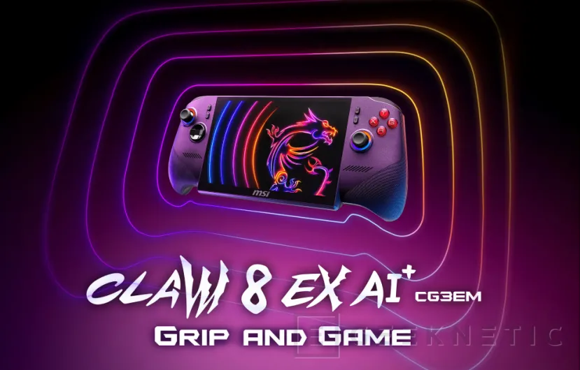 Geeknetic La MSI Claw 8 EX AI+ con Intel Arc G3 Extreme disponible para reservar hoy por 1.599 euros 1