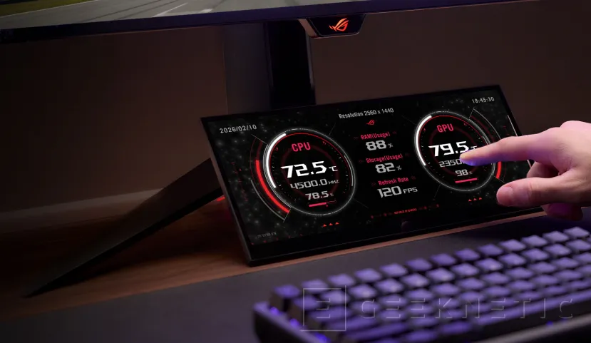 Geeknetic Llega el ASUS ROG Strix XG129C, un monitor ultrapanorámico táctil de 12,3 pulgadas para controlar el PC mientras juegas 1